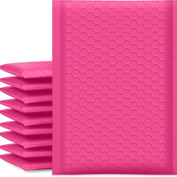 🔥12 pack of 6x10" PADDED Bubble Mailers Hot Pink Shipping Mailing Envelopes - Picture 7 of 7